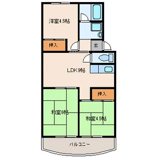 エクセルハイツ【4階】の間取り