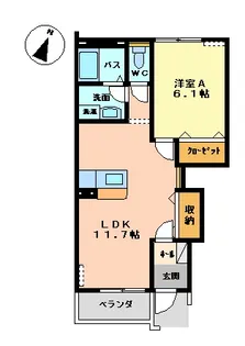 ラビエール【1階】の間取り