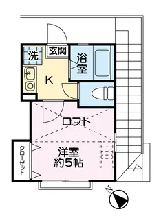 ハウス白楽【2階】の間取り