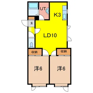 グレートビューF2・6【1階】の間取り