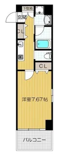 プレジール靭公園【5階】の間取り