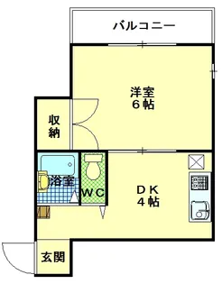 メイク第2ビル【4階】の間取り