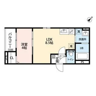 CRASTINE魚住町【3階】の間取り