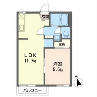 愛知県碧南市鴻島町4【アパート】の間取り