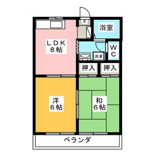 アニバーサリーK2【1階】の間取り