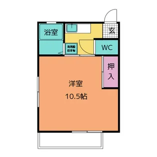 サンハウス松本B【1階】の間取り