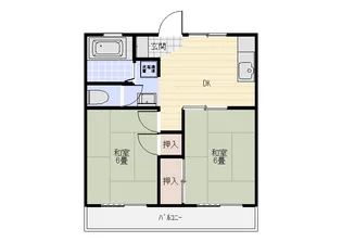 第一白鳥マンション【3階】の間取り
