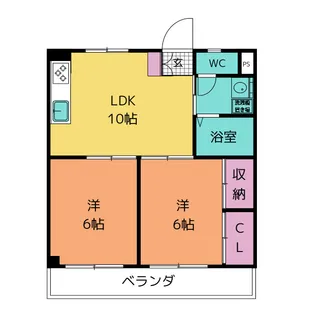 塩田ハイツ A【3階】の間取り