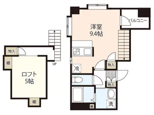 フルール観音【6階】の間取り