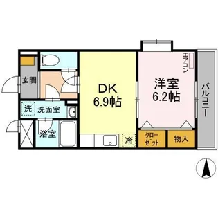 アメニティ富里【4階】の間取り