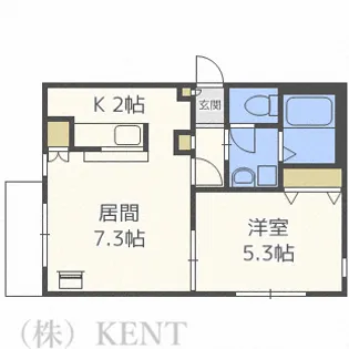 Kirara(キララ)【2階】の間取り