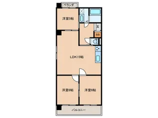 ポーラスタービル5thステージ覚王山【1階】の間取り