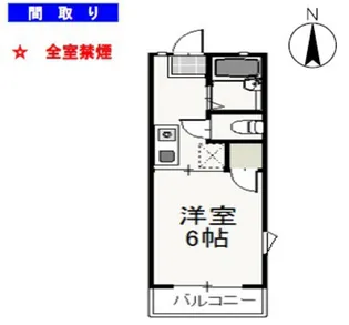ドミール小川【1階】の間取り