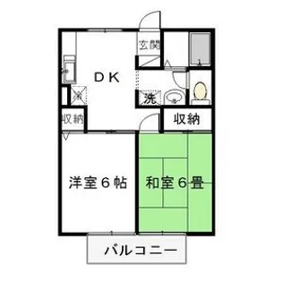 フレンド宝木C【2階】の間取り