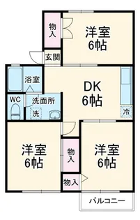 神奈川県秦野市今泉【アパート】の間取り