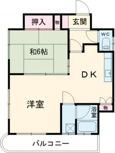 ダイヤコーポ桂川【5階】の間取り