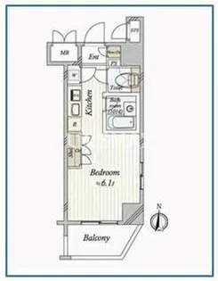 ガリシアヒルズ西麻布WEST【10階】の間取り