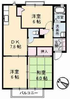 ラ・メゾン・モンテーニュ【2階】の間取り