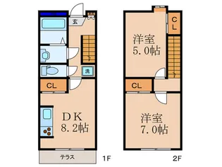 滋賀県大津市見世2【一戸建】の間取り