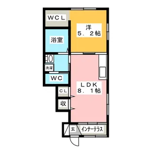 パインズ新前橋【1階】の間取り