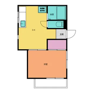 コーポタカハシ【1階】の間取り