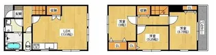大阪府箕面市桜ケ丘2【一戸建】の間取り