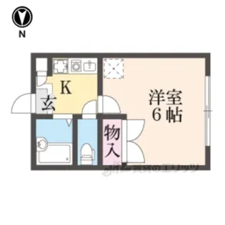 レオパレス冨田【3階】の間取り