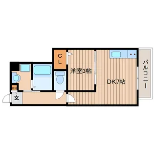 バーシティハウス子平町【1階】の間取り