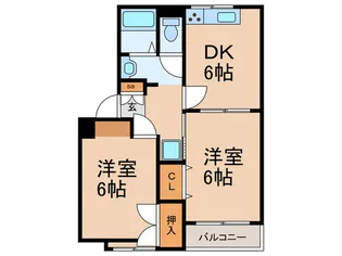 パークサイドBS【3階】の間取り