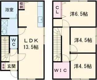 岐阜県各務原市那加新田町2【一戸建】の間取り