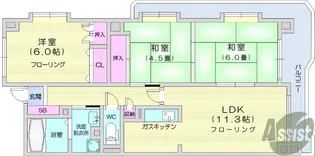 ディライト西多賀【2階】の間取り