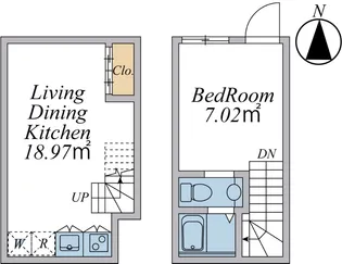 HJPLACEYOYOGIUEHARA【1階】の間取り