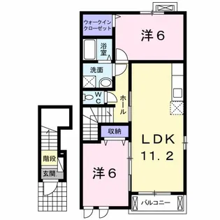 メゾン・ド・ルミノ III【2階】の間取り