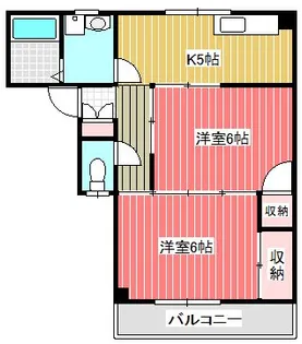 リリーハイム【3階】の間取り