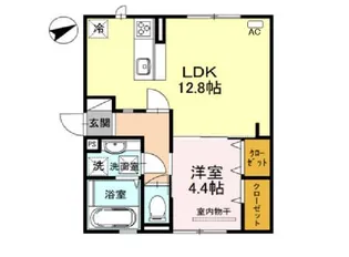 ゾナ ディ ウエスト【2階】の間取り