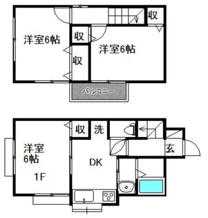 東京都八王子市長沼町【一戸建】の間取り