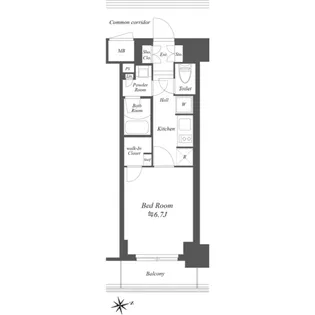 ブランシエスタ東陽町【8階】の間取り