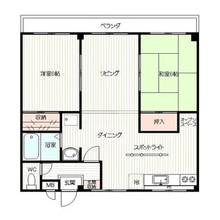 サンリバー【2階】の間取り