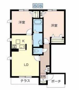 マーベラスコートI【1階】の間取り