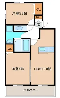 エスポワール・M【2階】の間取り
