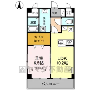 CREA元今泉【3階】の間取り