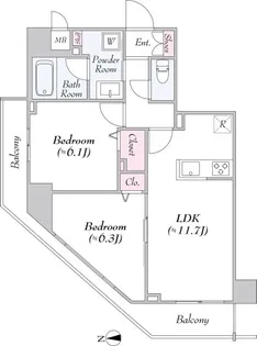 URBANLINKときわ台【3階】の間取り