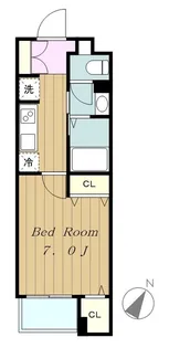 1Kの間取り画像