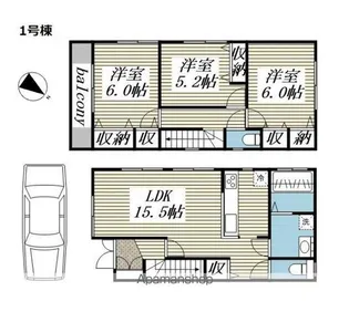 東京都国分寺市日吉町2【一戸建】の間取り