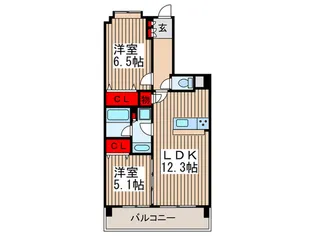 仮)プレディアンスフォート北本ライズ【4階】の間取り