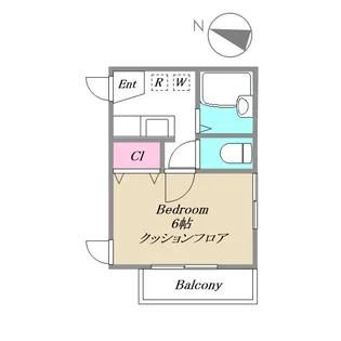 東京都板橋区南町【アパート】の間取り