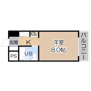 パレユニオン鶴ヶ丘【5階】の間取り