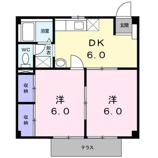 熊本県菊池市西寺【アパート】の間取り