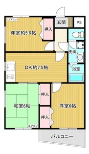 クレスト【2階】の間取り