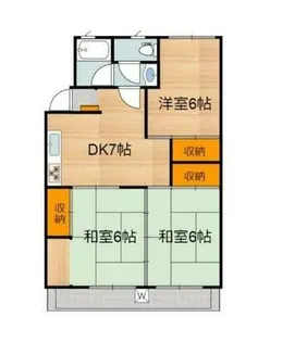 清正ハイツ【3階】の間取り